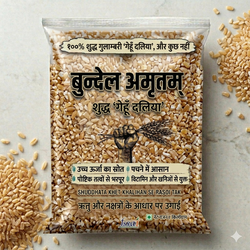 गेहूँ दलिया — Pure Broken Wheat