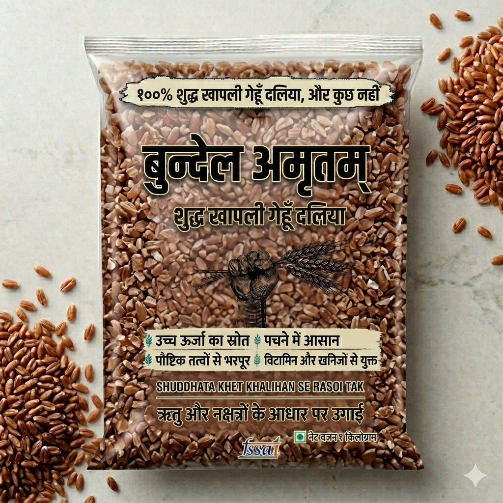 खपली गेहूँ — Emmer Wheat Diabetic Friendly